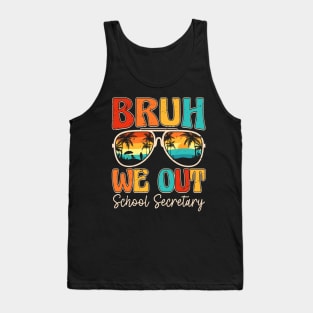 Bruh We Out School Secretary Retro Tank Top